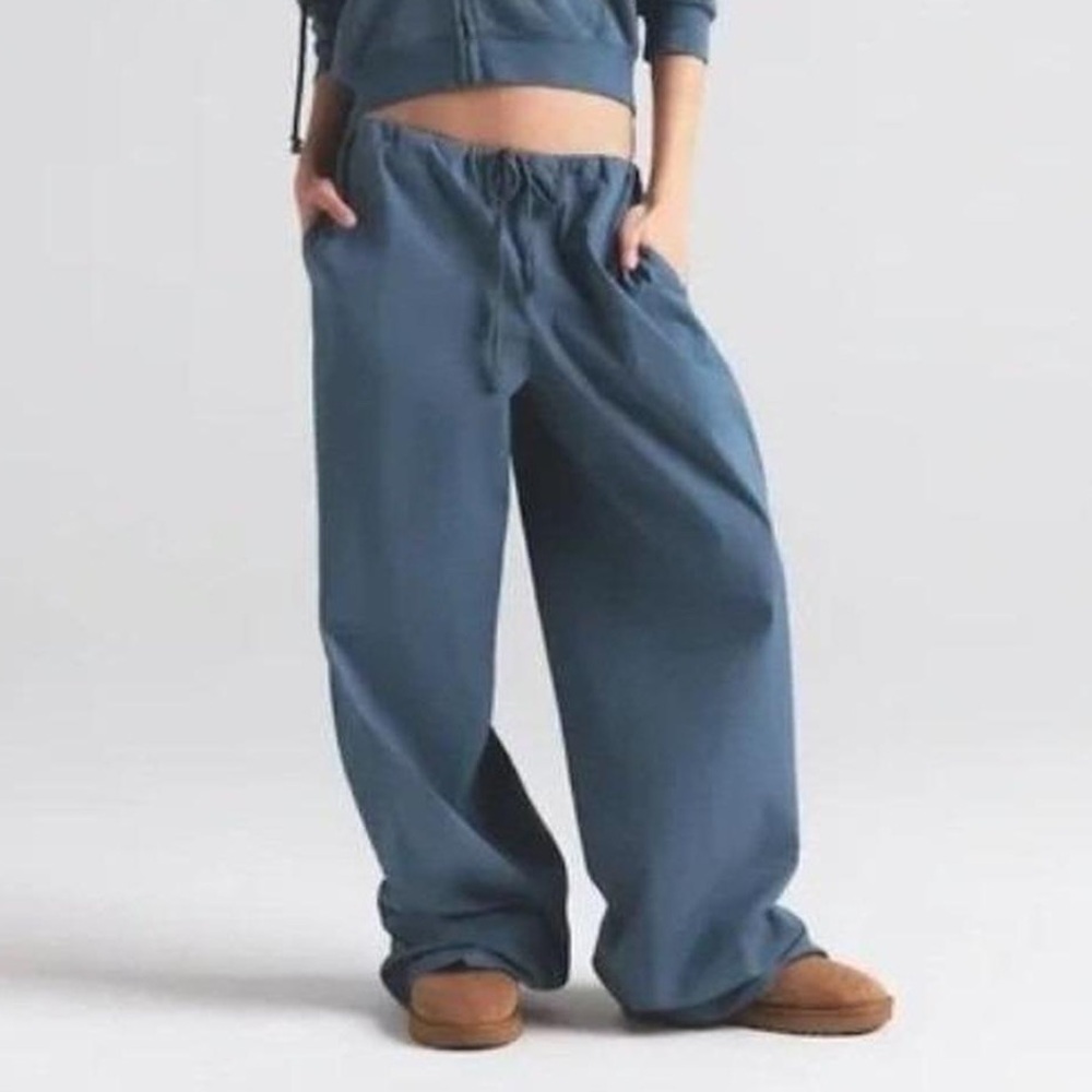 Skims Poplin Wide Leg Pants Size Small